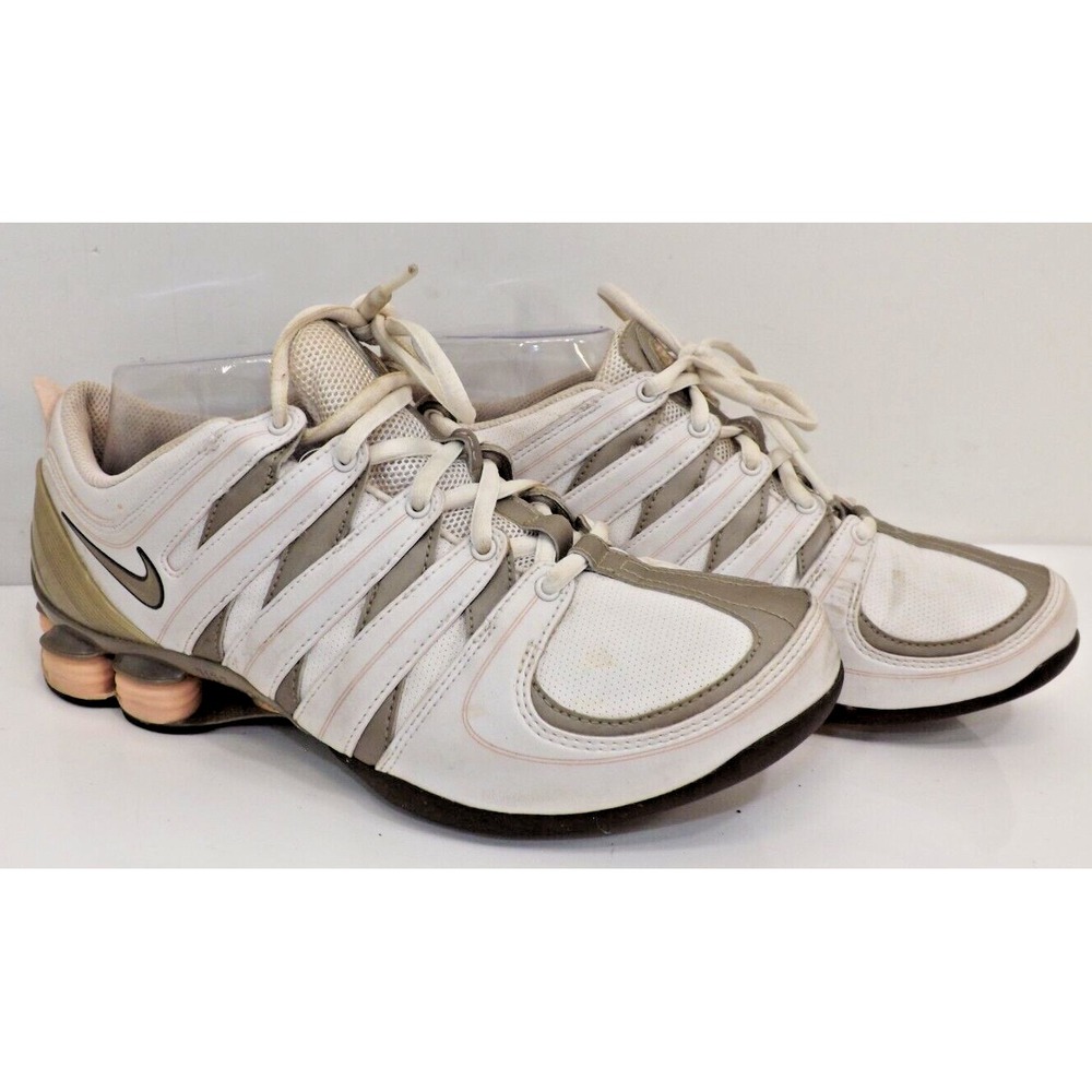NIKE Shox MC White Blush 313764-101 Running Training Shoes Womens Size 9